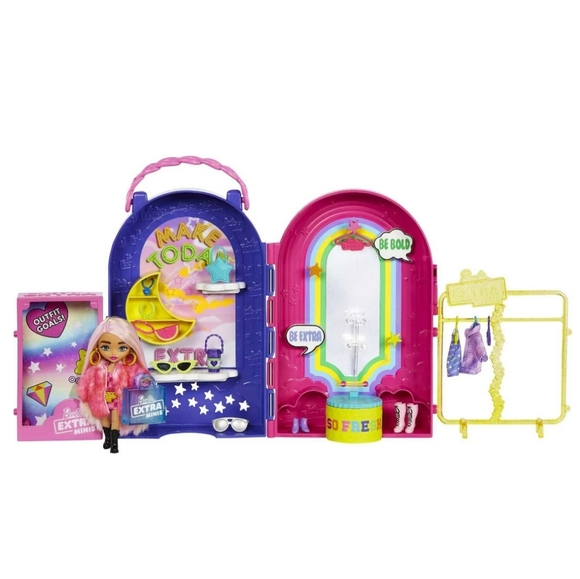 Barbie Extra Minis Doll & Fashion Playset - Picture 12 of 12